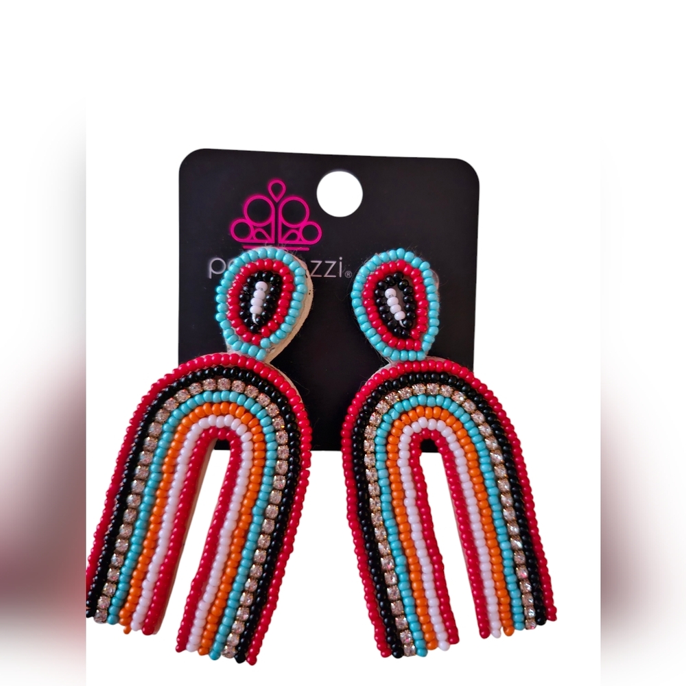 Paparazzi Tribal Style Rainbow Earrings NEW